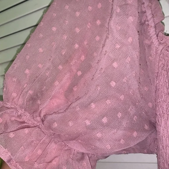 Merokeety boho, smocked flowy Midi Dress with Puff Sleeves nwt - Picture 7 of 12